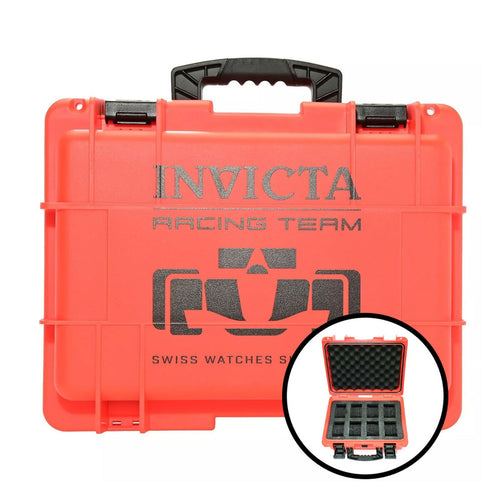 CAJA DE IMPACTO Aviatorinvictaco RACING TEAM PARA 8 RELOJES - ROJA