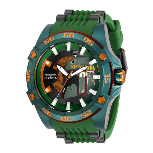 RELOJ BOBA FETT PARA HOMBRE Aviatorinvictaco STAR WARS 31690 - NEGRO, NARANJA, VERDE