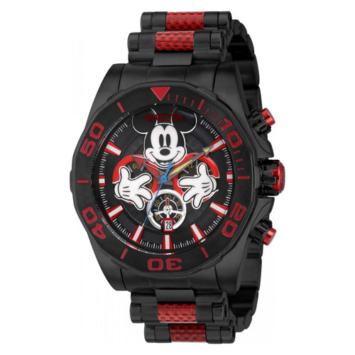 RELOJ MICKEY MOUSE PARA HOMBRE Aviatorinvictaco DISNEY LIMITED EDITION 37811 - NEGRO ROJO