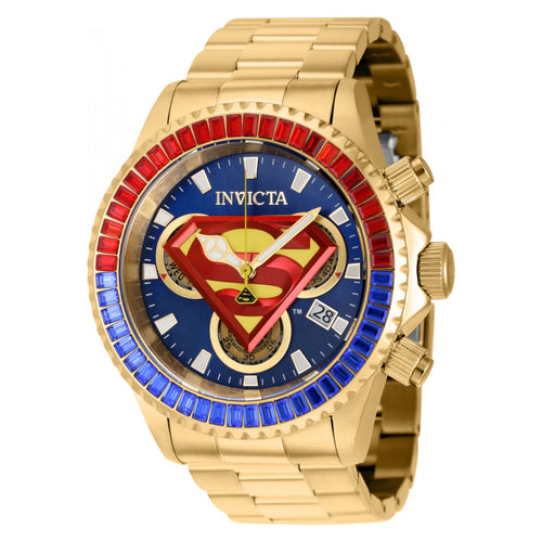 RELOJ SUPERMAN PARA HOMBRE Aviatorinvictaco DC COMICS 41264 - DORADO